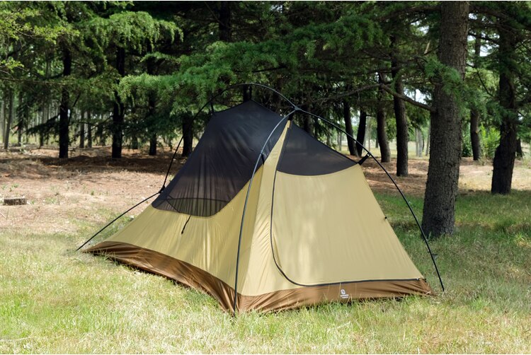 Cheap Goat Tents The Free Spirits TFS Pangolin2.0 One sided Silicon Coating 2 person 3 Season Ultralight Waterproof Camping Tent Black Label Tents 